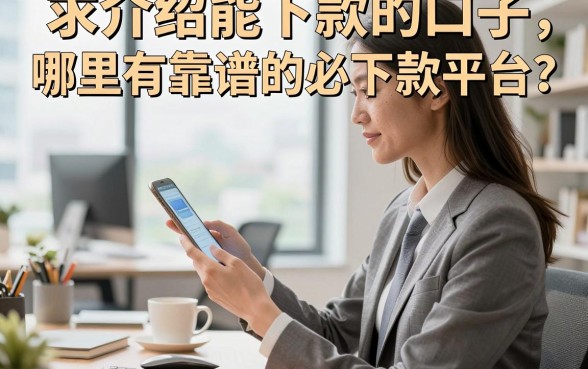 求介绍能下款的口子，哪里有靠谱的必下款平台？