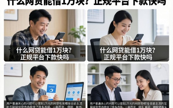 什么网贷能借1万块?正规平台下款快吗