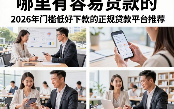 哪里有容易贷款的，2026年门槛低好下款的正规贷款平台推荐