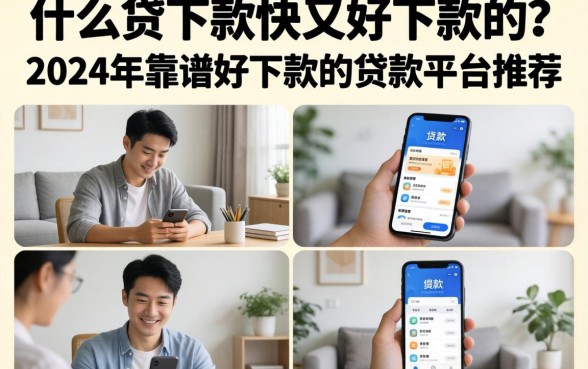 什么贷下款快又好下款的?2024年靠谱好下款的贷款平台推荐