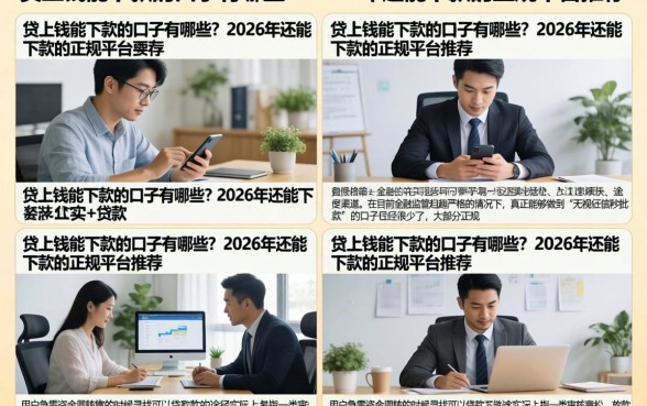 贷上钱能下款的口子有哪些？2026年还能下款的正规平台推荐