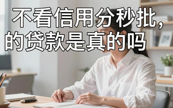 不看信用分秒批的贷款是真的吗，哪里能找到正规秒批口子