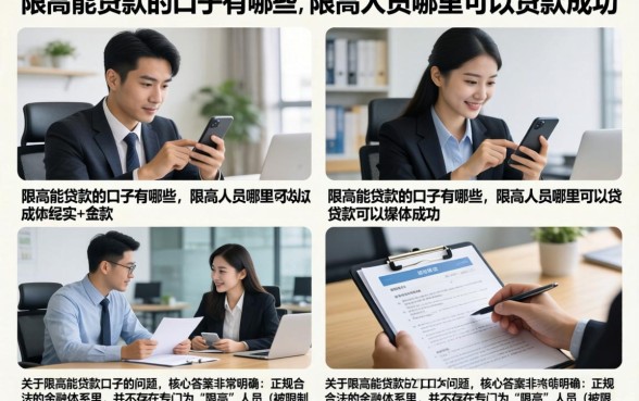 限高能贷款的口子有哪些，限高人员哪里可以贷款成功