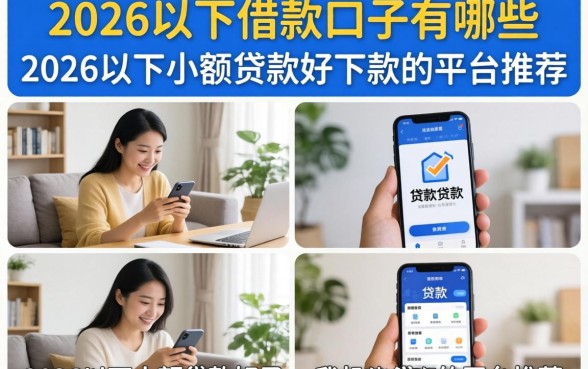 2026以下借款口子有哪些，2026以下小额贷款好下款的平台推荐
