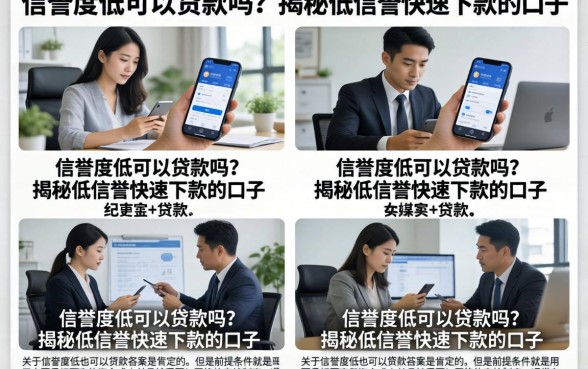 信誉度低可以贷款吗？揭秘低信誉快速下款的口子