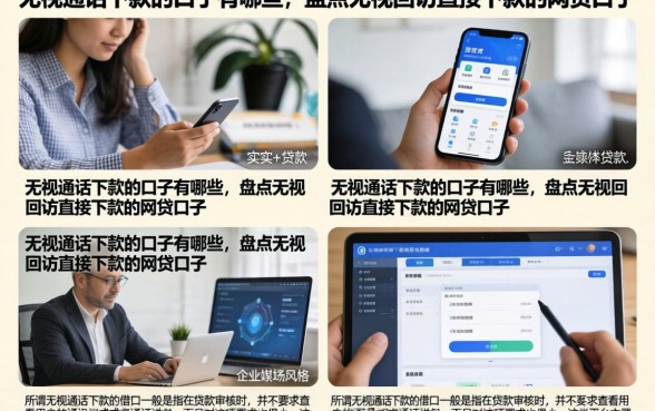 无视通话下款的口子有哪些,盘点无视回访直接下款的网贷口子