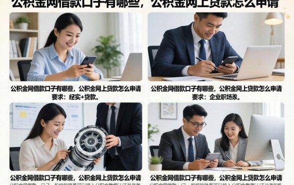 公积金网借款口子有哪些，公积金网上贷款怎么申请