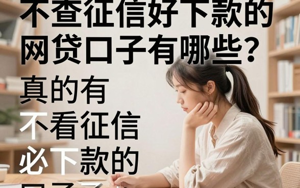 不查征信好下款的网贷口子有哪些?真的有不看征信必下款的口子吗