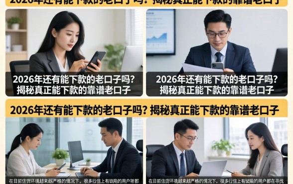 2026年还有能下款的老口子吗？揭秘真正能下款的靠谱老口子