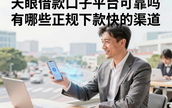 天眼借款口子平台可靠吗，有哪些正规下款快的渠道