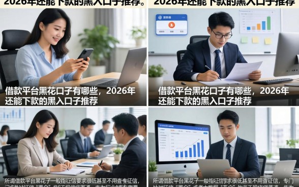 借款平台黑花口子有哪些，2026年还能下款的黑户口子推荐