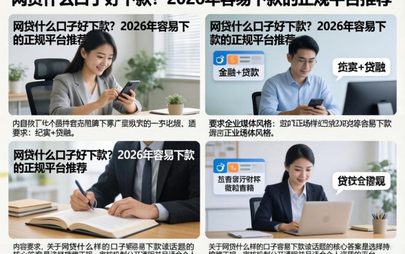 网贷什么口子好下款?2026年容易下款的正规平台推荐
