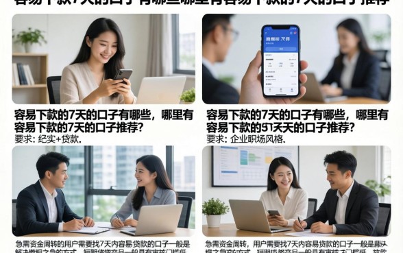 容易下款的7天的口子有哪些，哪里有容易下款的7天的口子推荐？