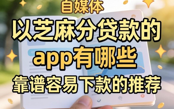 以芝麻分贷款的app有哪些，靠谱容易下款的推荐