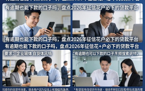 有逾期也能下款的口子吗,盘点2026年征信花户必下的贷款平台