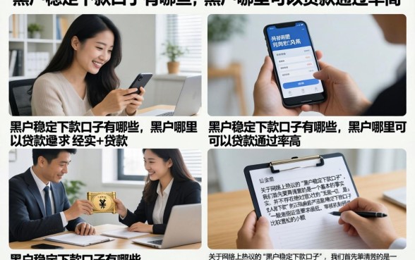 黑户稳定下款口子有哪些，黑户哪里可以贷款通过率高