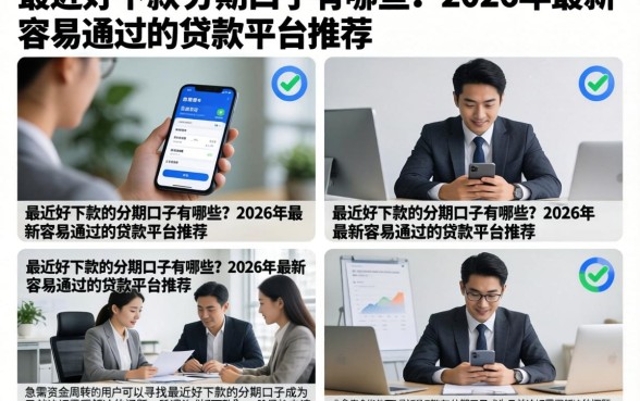 最近好下款的分期口子有哪些?2026年最新容易通过的贷款平台推荐