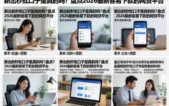 新出的秒批口子是真的吗？盘点2026最新容易下款的网贷平台