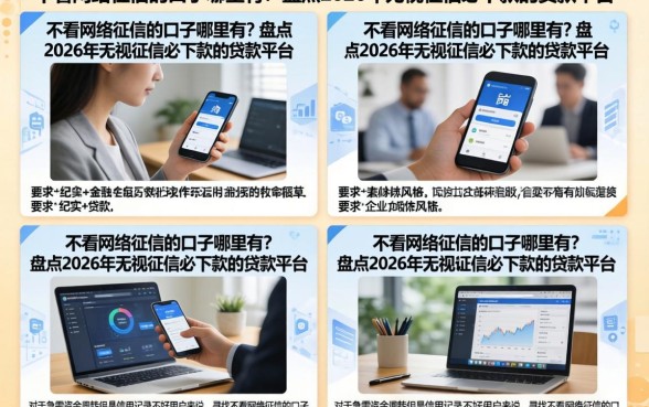 不看网络征信的口子哪里有？盘点2026年无视征信必下款的贷款平台