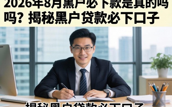2026年8月黑户必下款是真的吗？揭秘黑户贷款必下口子