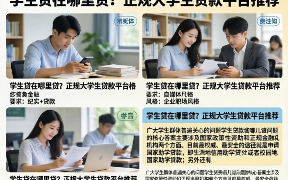 学生贷在哪里贷？正规大学生贷款平台推荐