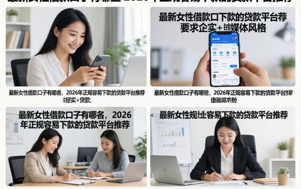 最新女性借款口子有哪些，2026年正规容易下款的贷款平台推荐