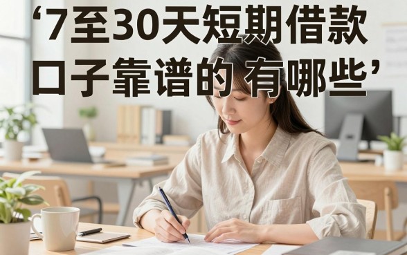 7至30天短期借款口子有哪些,盘点靠谱的下款平台