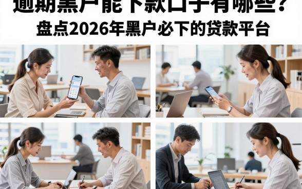 逾期黑户能下款口子有哪些？盘点2026年黑户必下的贷款平台