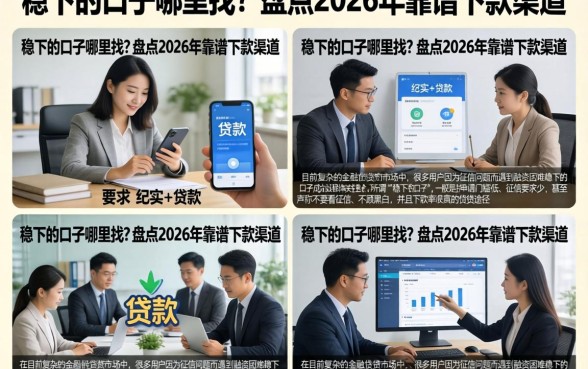 稳下的口子哪里找?盘点2026年靠谱下款渠道
