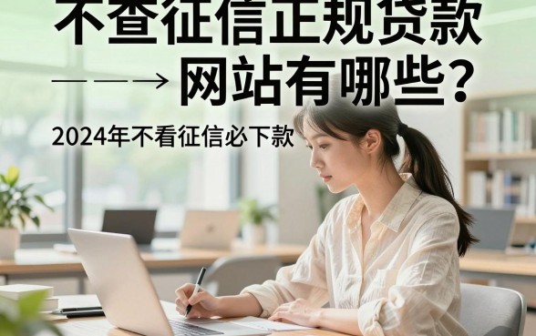 不查征信正规贷款网站有哪些?2024年不看征信必下款的平台推荐