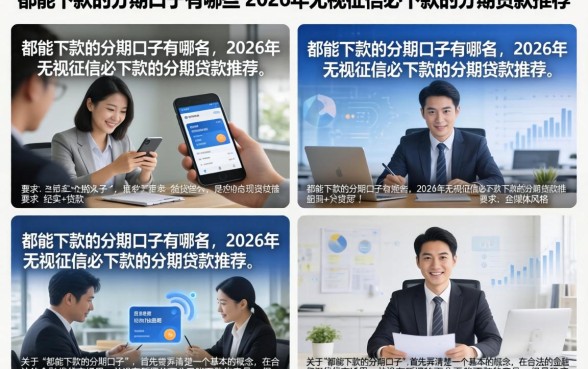 都能下款的分期口子有哪些，2026年无视征信必下款的分期贷款推荐