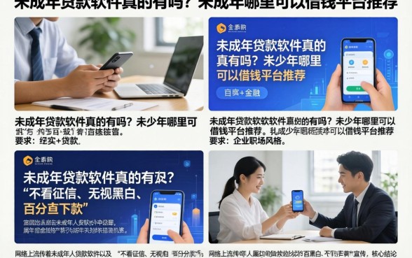 未成年贷款软件真的有吗？未成年哪里可以借钱平台推荐