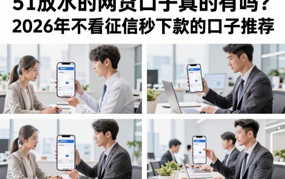 51放水的网贷口子真的有吗?2026年不看征信秒下款的口子推荐