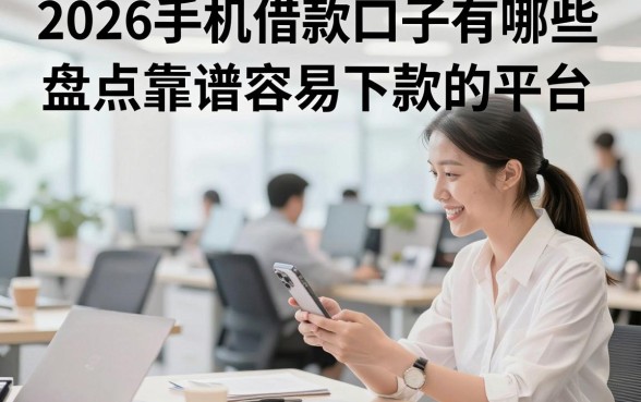 2026手机借款口子有哪些，盘点靠谱容易下款的平台