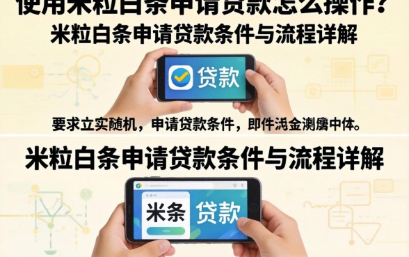 使用米粒白条申请贷款怎么操作？米粒白条申请贷款条件与流程详解