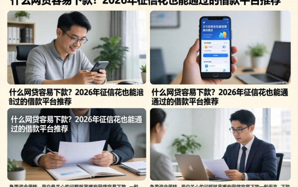 什么网贷容易下款？2026年征信花也能通过的借款平台推荐