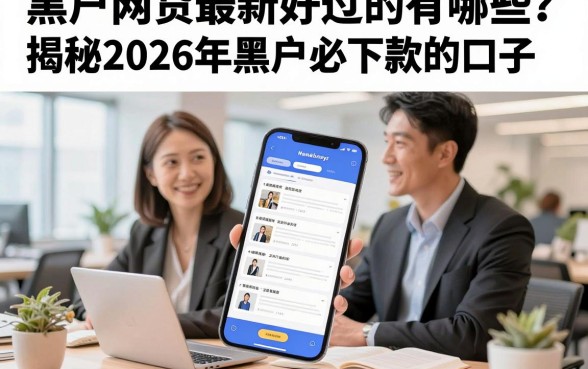 黑户网贷最新好过的有哪些？揭秘2026年黑户必下款的口子