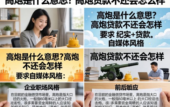 高炮是什么意思？高炮贷款不还会怎么样