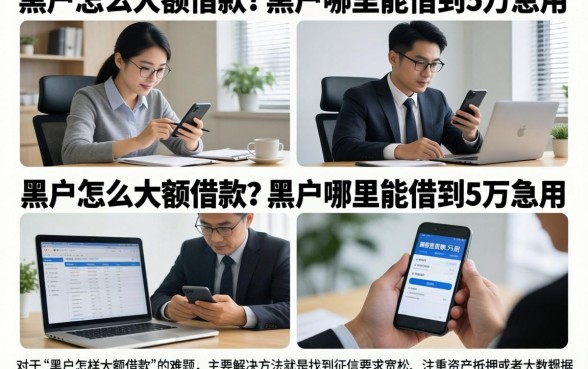黑户怎么大额借款？黑户哪里能借到5万急用
