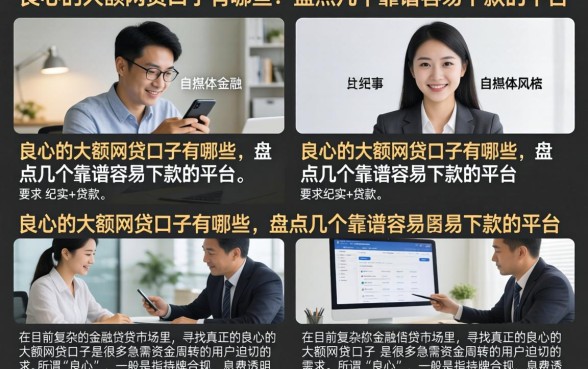 良心的大额网贷口子有哪些，盘点几个靠谱容易下款的平台