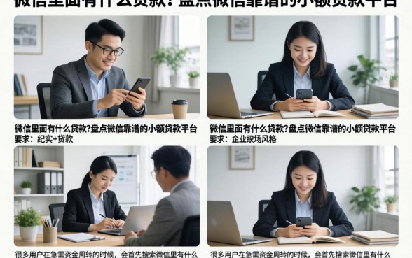 微信里面有什么贷款？盘点微信靠谱的小额贷款平台