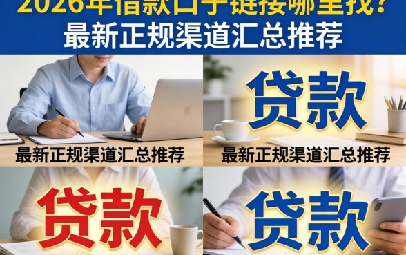 2026年借款口子链接哪里找?最新正规渠道汇总推荐