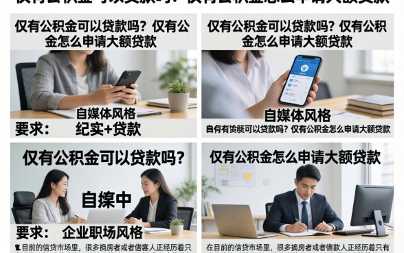 仅有公积金可以贷款吗？仅有公积金怎么申请大额贷款