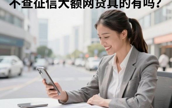 不查征信大额网贷真的有吗？哪里能借到正规大额口子