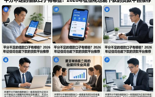 平分不足的借款口子有哪些?2026年征信花也能下款的贷款平台推荐