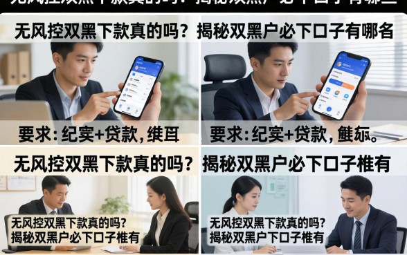 无风控双黑下款真的吗？揭秘双黑户必下口子有哪些