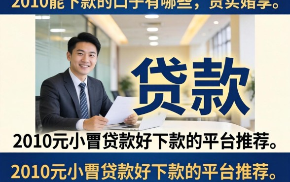 2010能下款的口子有哪些，2010元小额贷款好下款的平台推荐