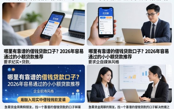 哪里有靠谱的借钱贷款口子？2026年容易通过的小额贷款推荐