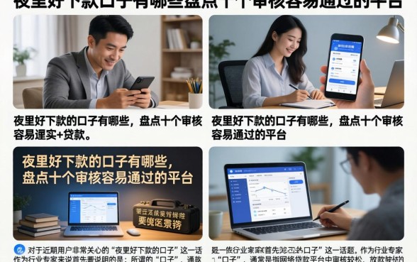 夜里好下款的口子有哪些,盘点十个审核容易通过的平台