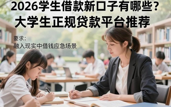 2026学生借款新口子有哪些？大学生正规贷款平台推荐